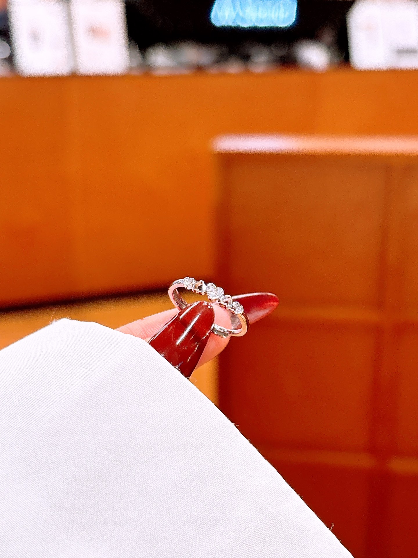 Hypoallergenic Silver Ring Sweet & Cool Spring Festival Gold