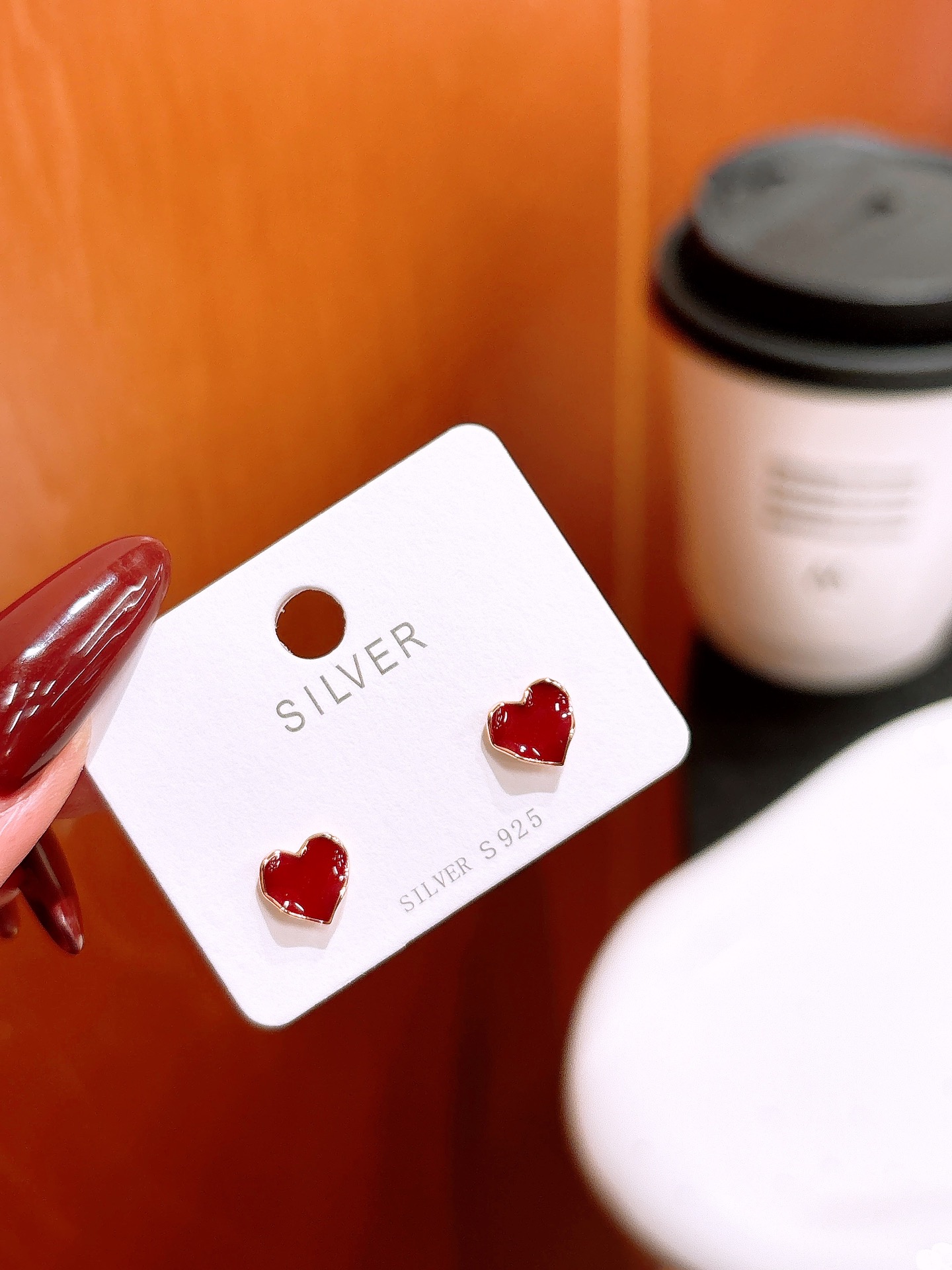 Allergiearmes Silber Ohrringe Niedlich Abschluss Gold