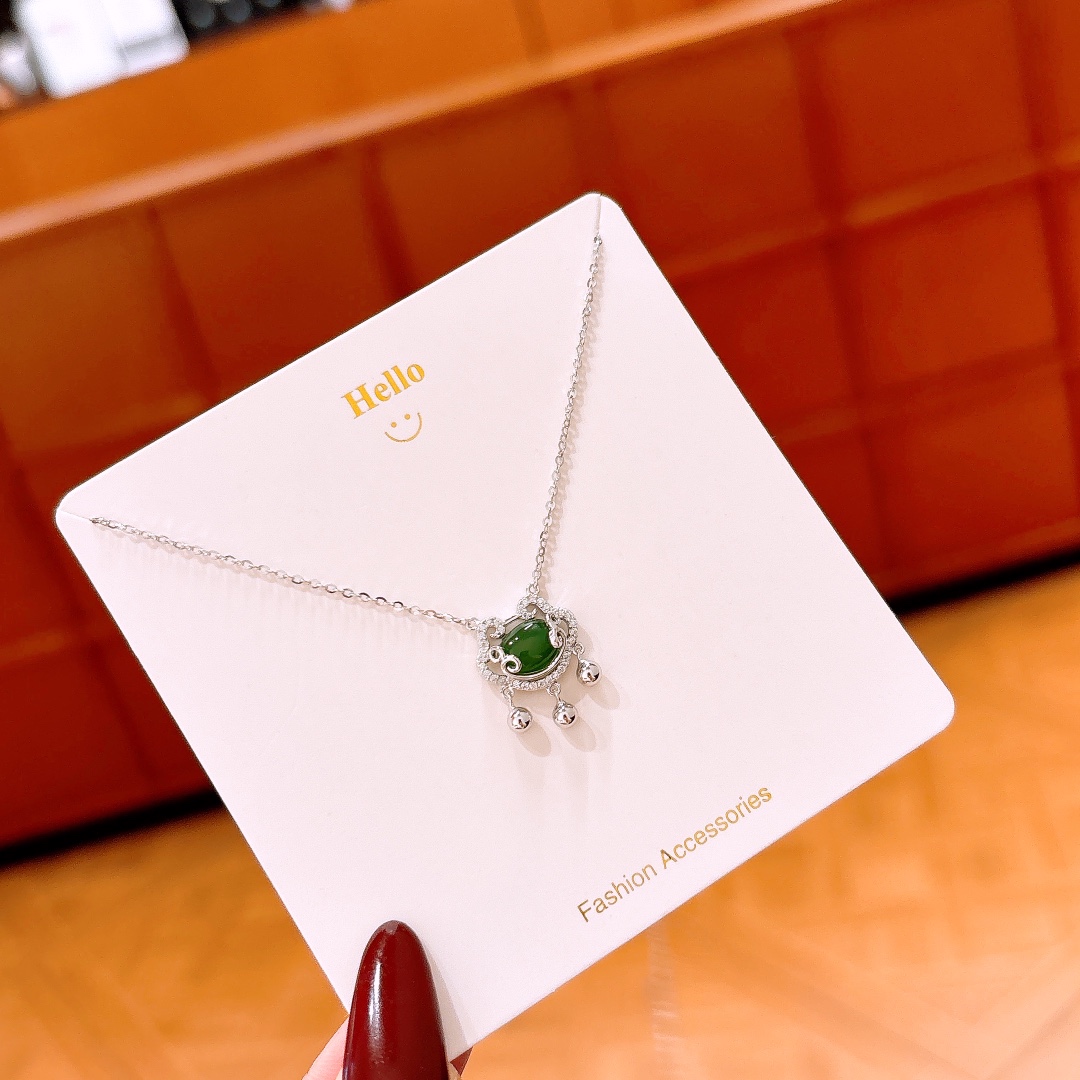 Low Allergy Silver Jasper Necklace Ultra Minimal Teacher's Day Gold