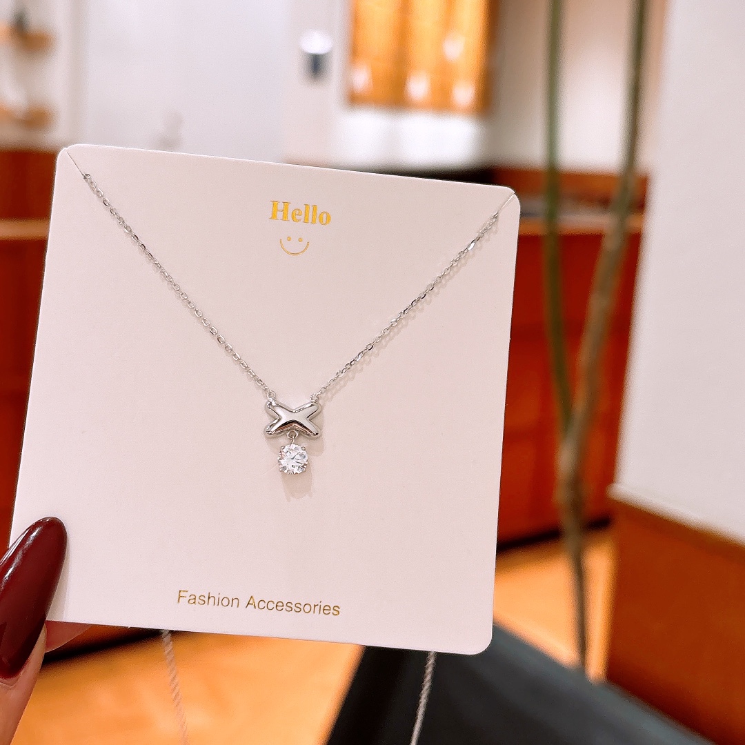 エレガントファインシルバーネックレスシルバー 卒業