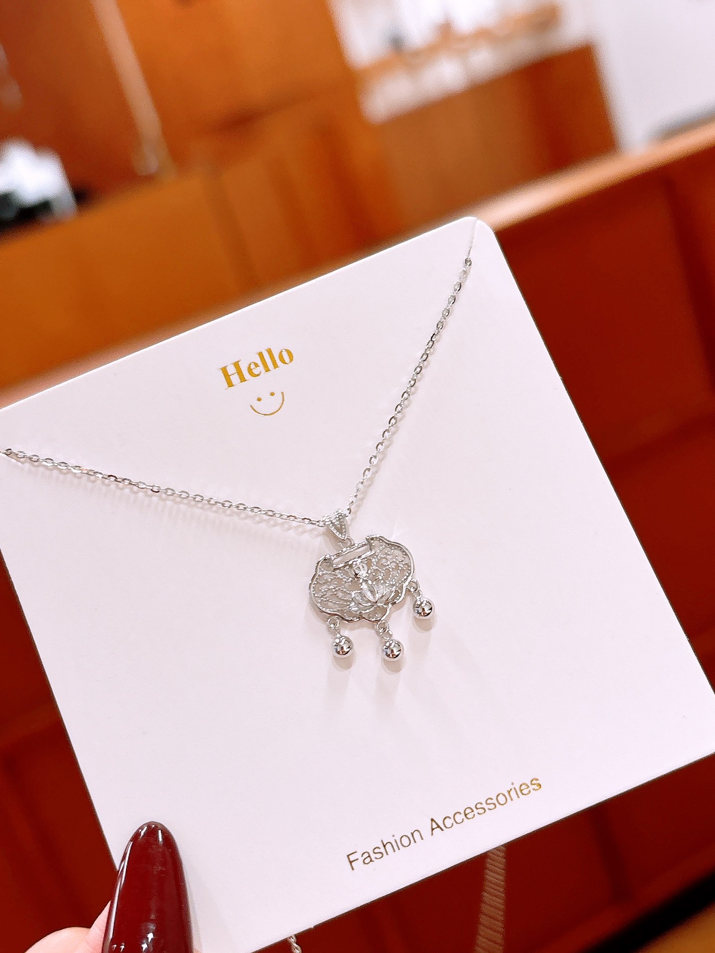 森ガールニッケル無添加銀ネックレスゴールド パーティー