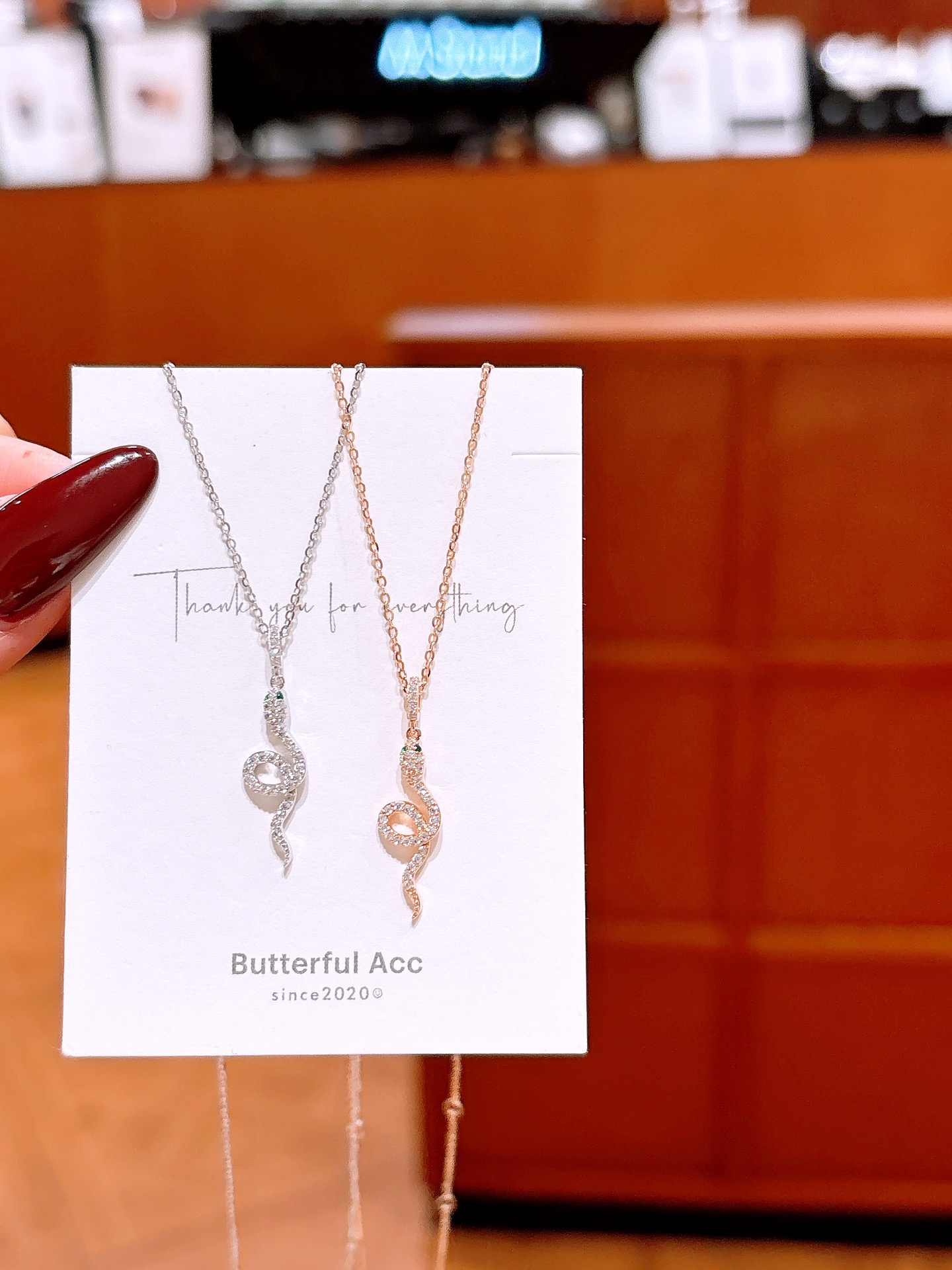 925 Silver Necklace Cute Teacher's Day Silver