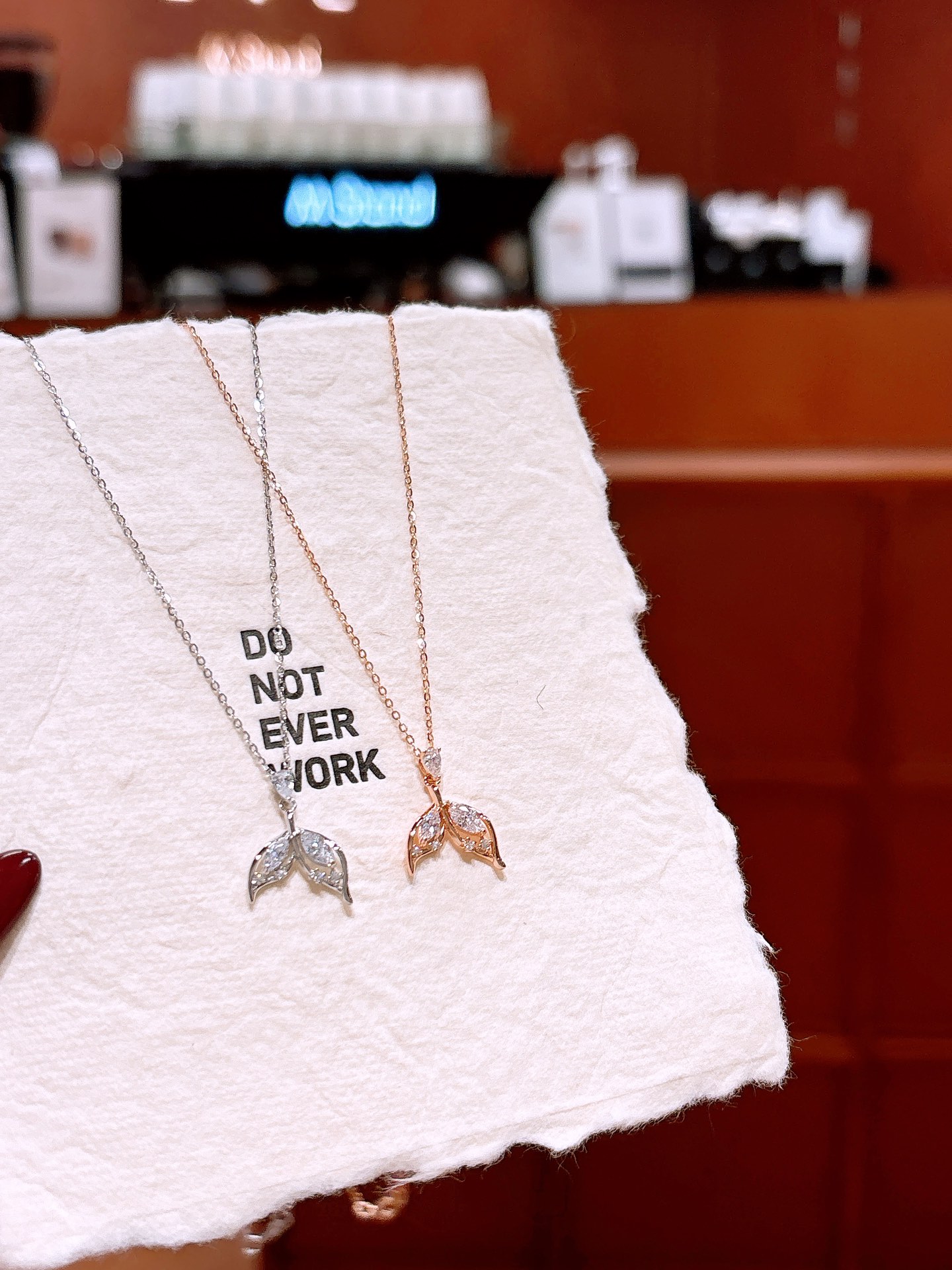 Solid Silver Necklace Ins Style Date Night Gold