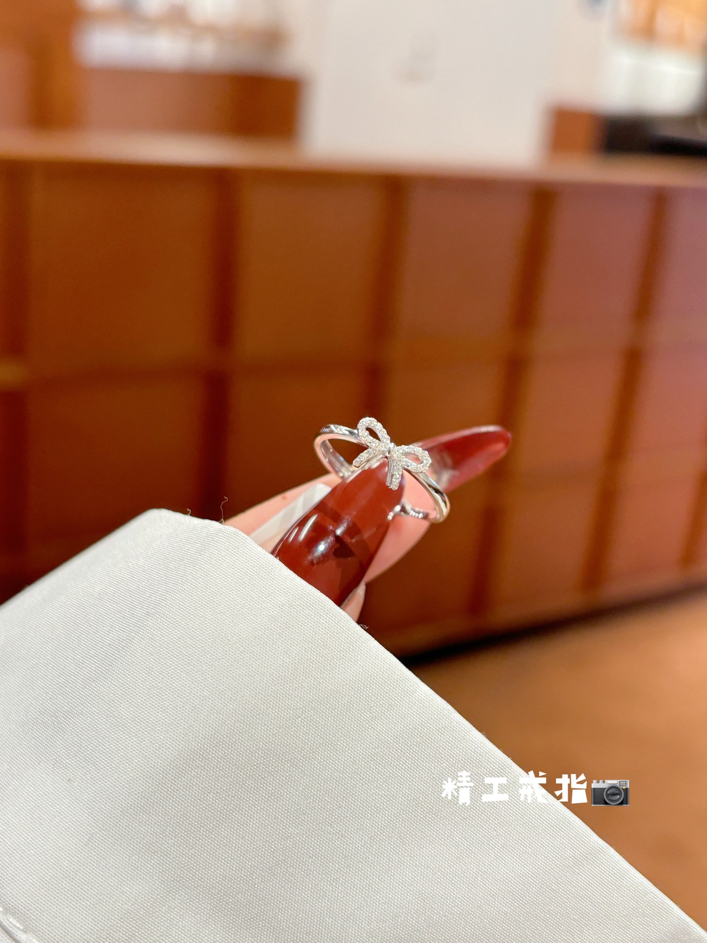 High Polish Silver Ring Sweet Mother's Birthday Gold