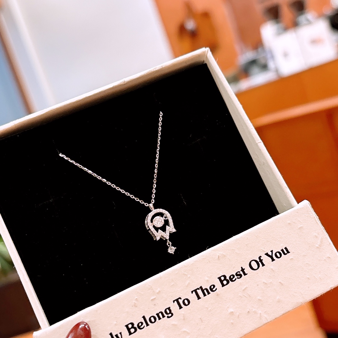 Hypoallergenes Silber Moissanit Kette Verspielt Vatertag Silber