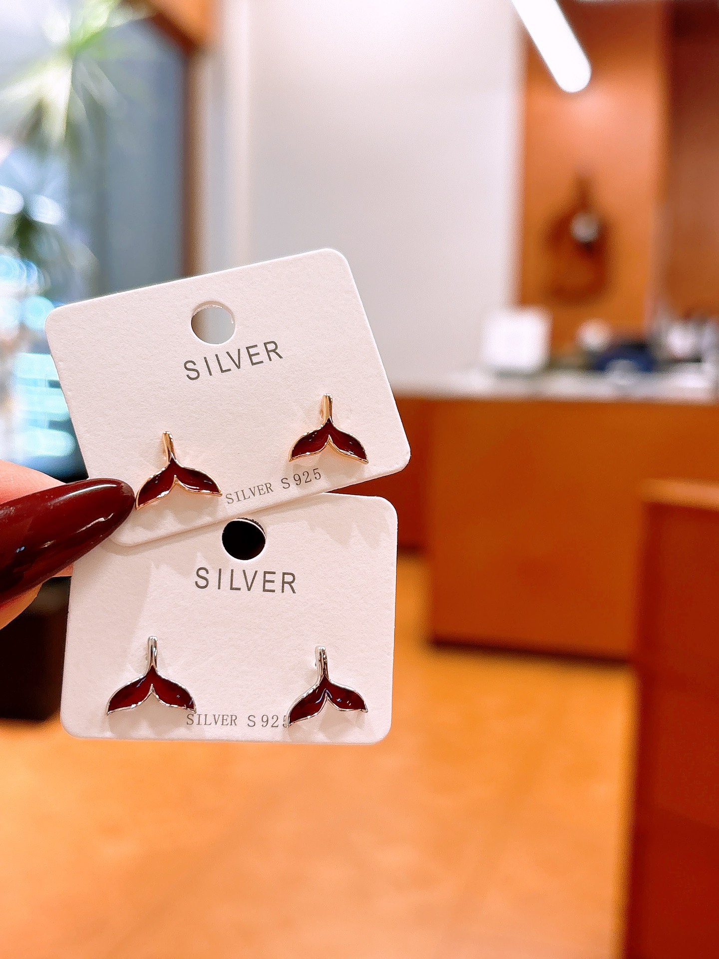 High Polish Silver Earrings Chic Teacher's Day Silver