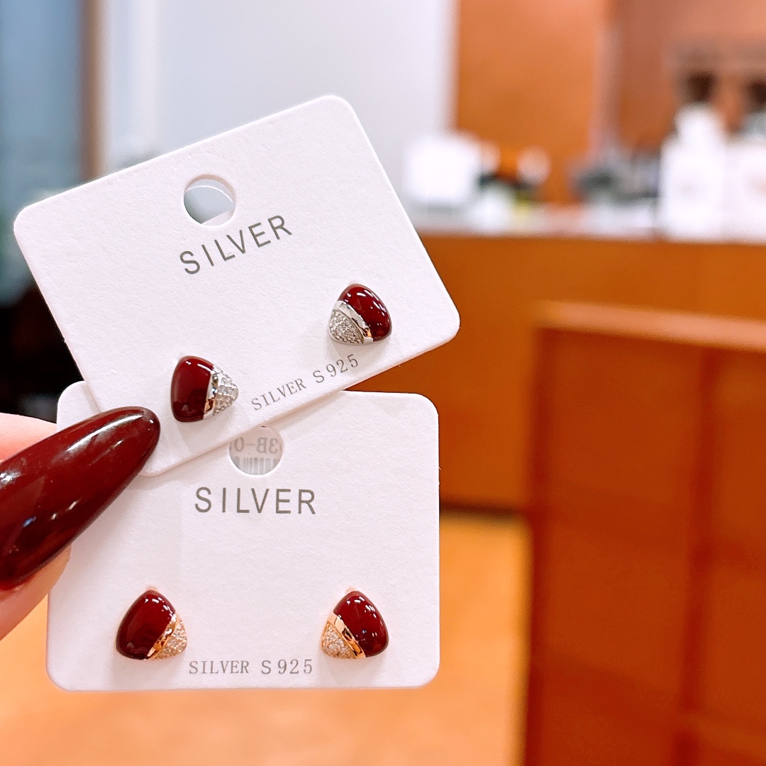 925 Silver Earrings Delicate Mother's Day Gold