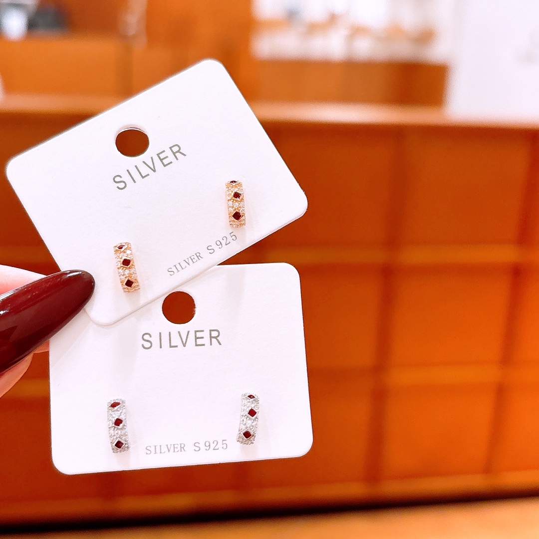 Allergiearmes Silber Ohrringe Ultra minimalistisch Party Silber