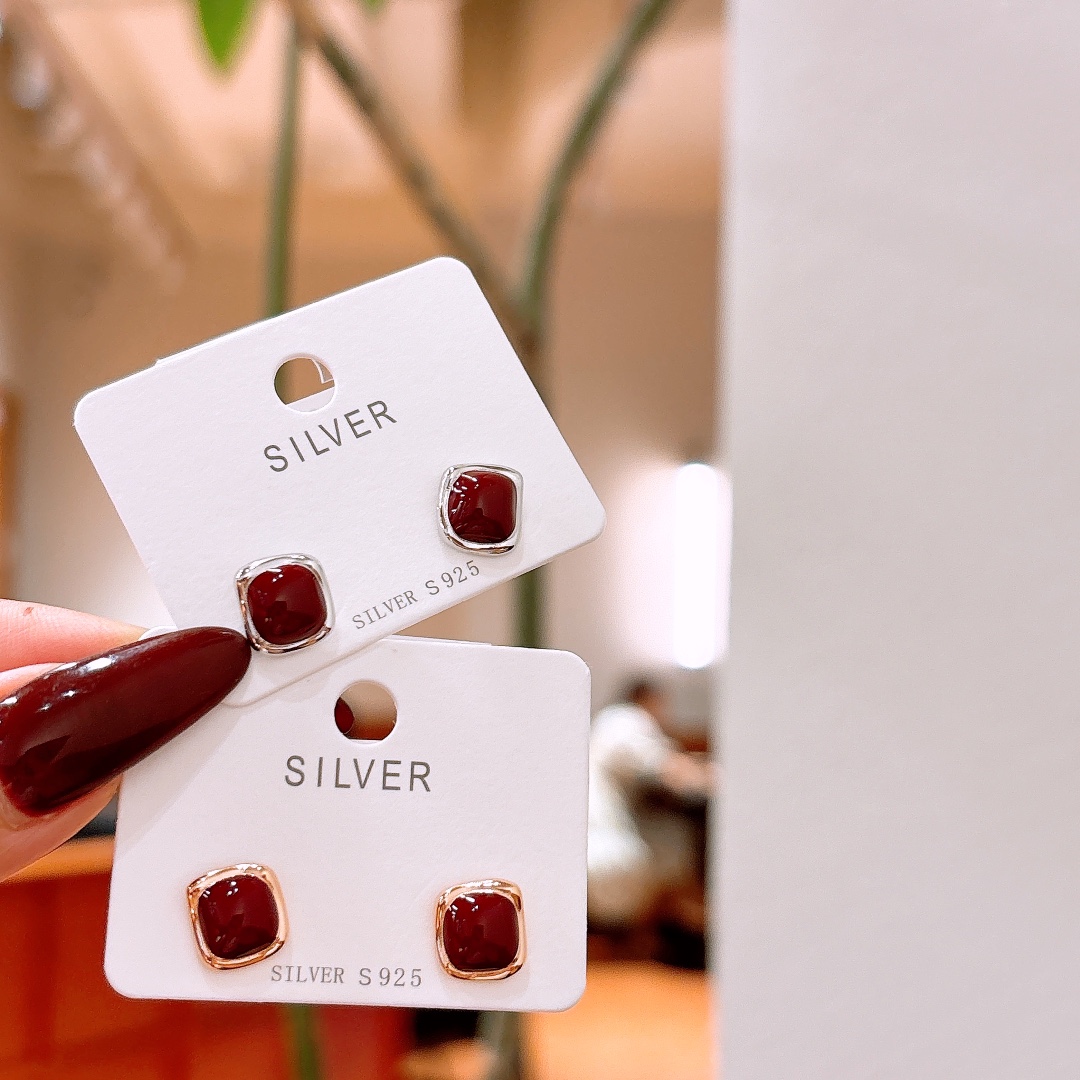 Solid Silver Earrings Playful Banquet Silver