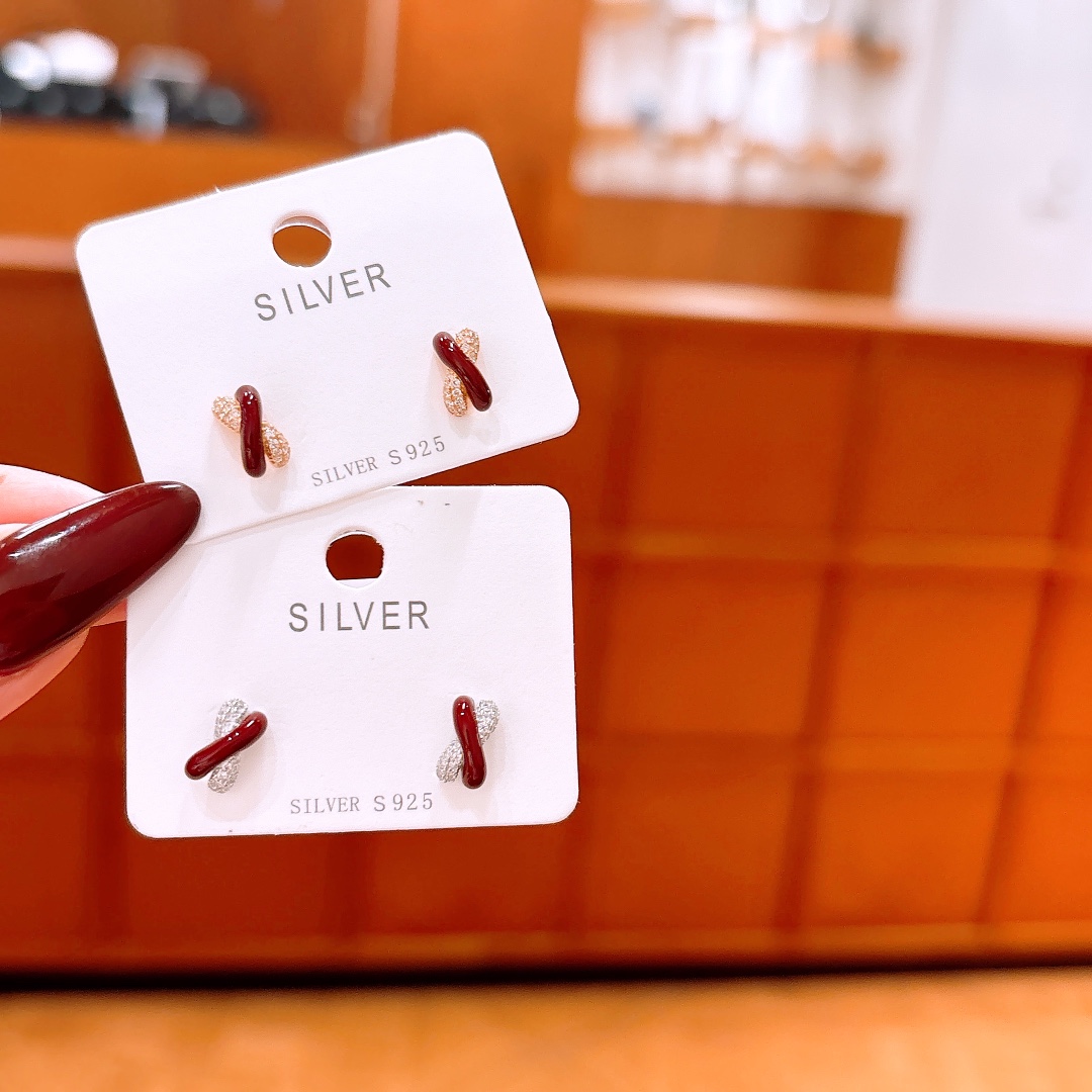 Low Allergy Silver Earrings Precision Valentine's Day Silver