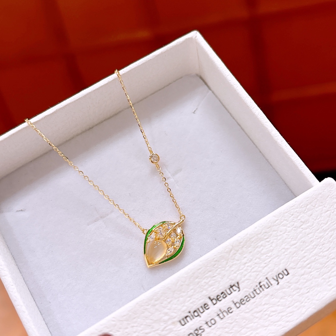 S925 Sterlingsilber Kette Sanft Alltag Gold