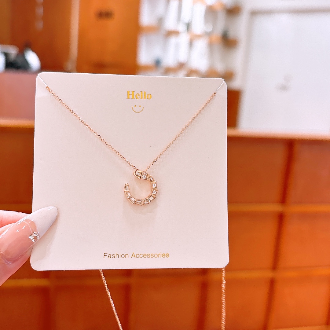 アーティスティックニッケル無添加銀ネックレスゴールド 婚約