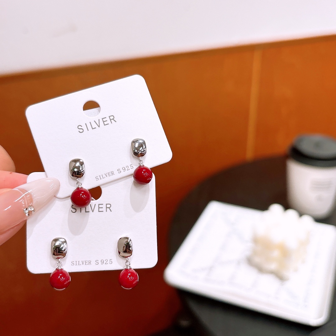 Low Allergy Silver Earrings Ins Style Self-love Silver