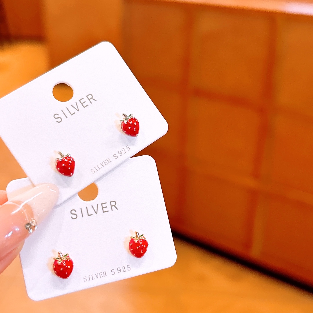 925 Silver Earrings French Bestie Gift Silver