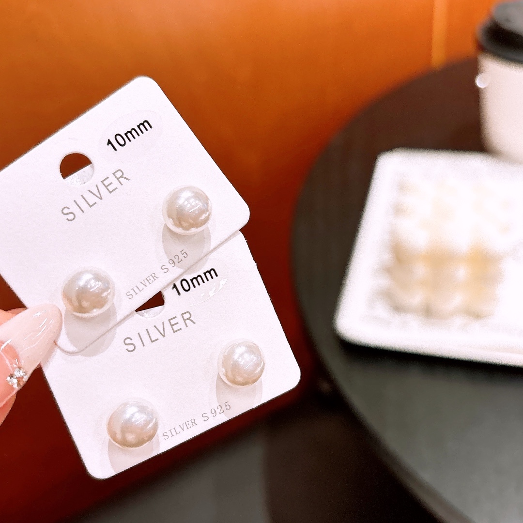 Solid Silver Earrings Fashion Valentine's Day Silver