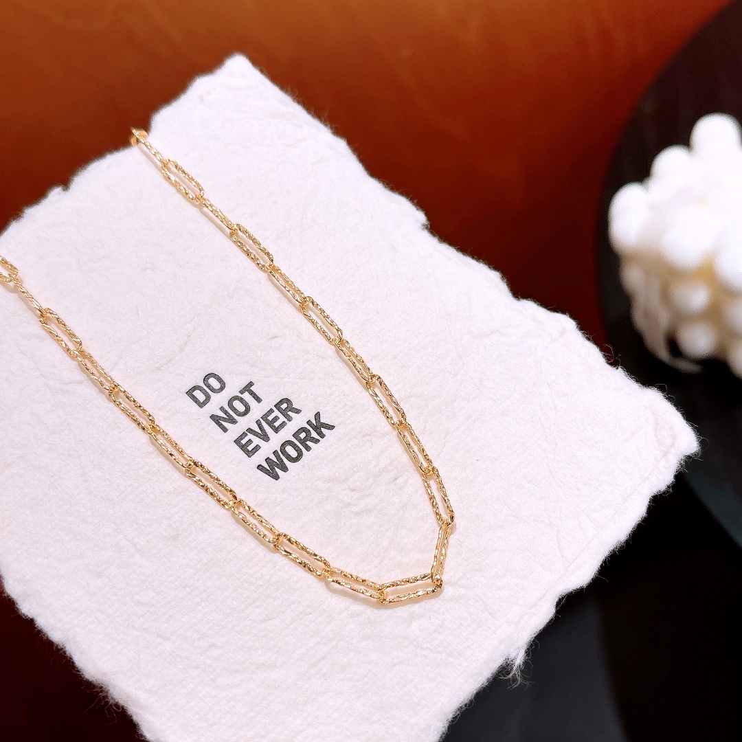 925 Silver Necklace Sweet & Cool Anniversary Gold