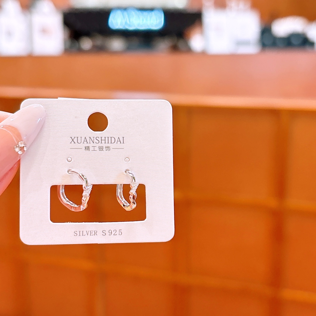 High Polish Silver Ear Cuffs Ethereal Wedding Registration Silver