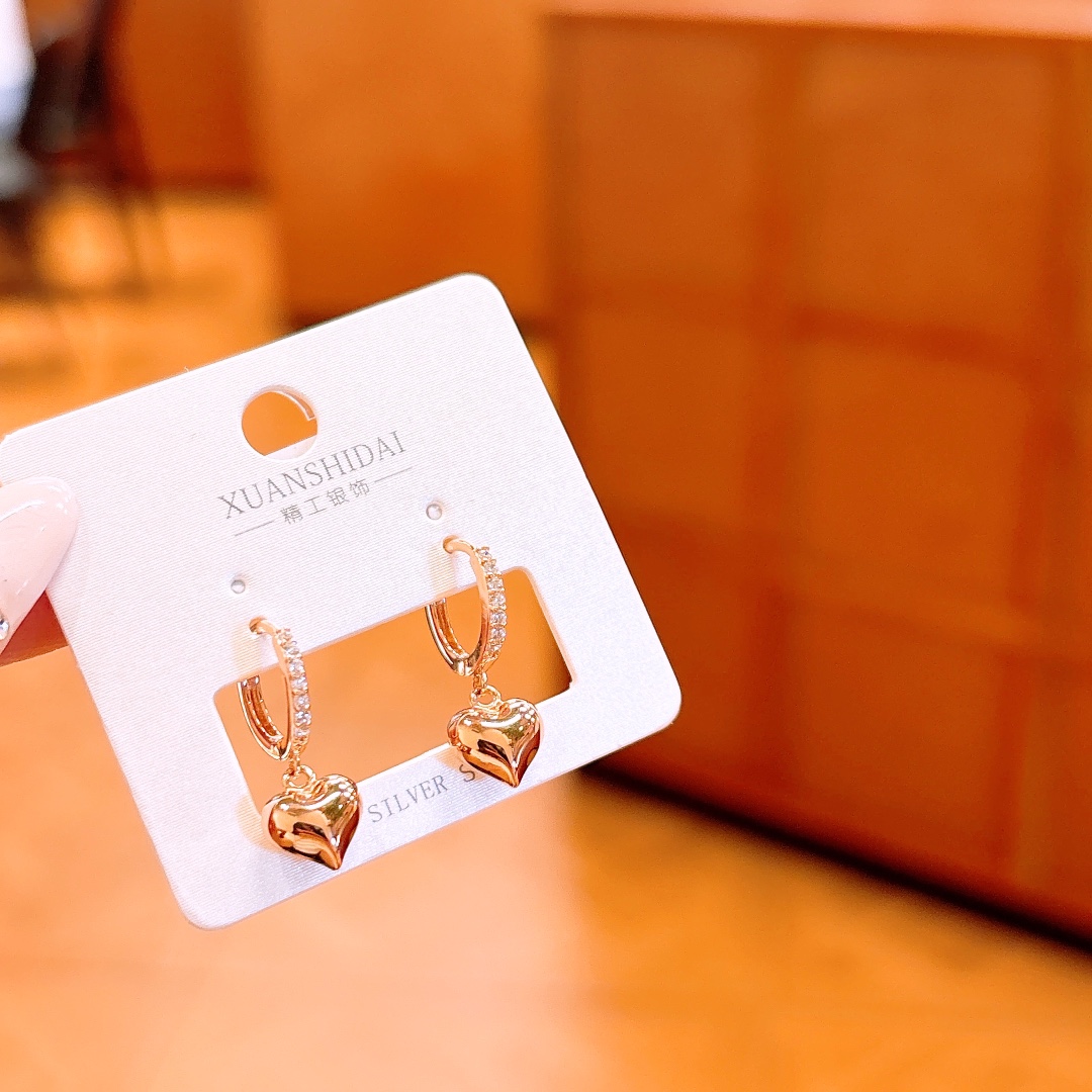 S925 Sterling Silver Ear Cuffs Light Luxury Engagement Silver