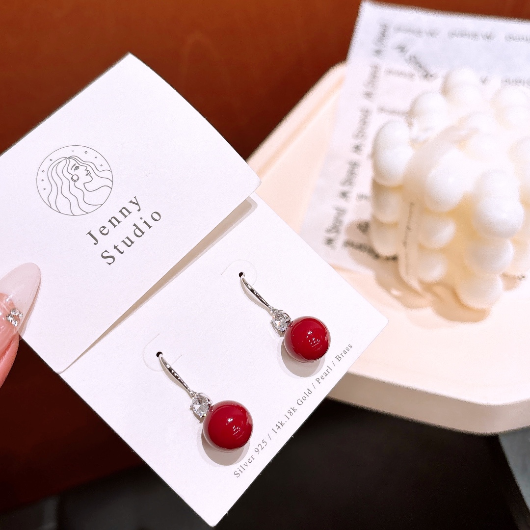 ラグジュアリーファインシルバードロップ＆スレッドイヤリングシルバー 職場