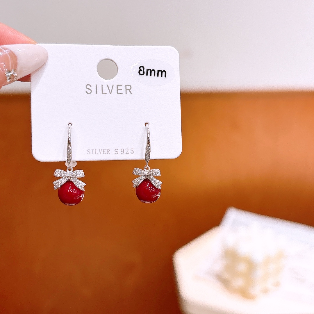 清純アレルギー対応シルバードロップ＆スレッドイヤリングゴールド 旅行