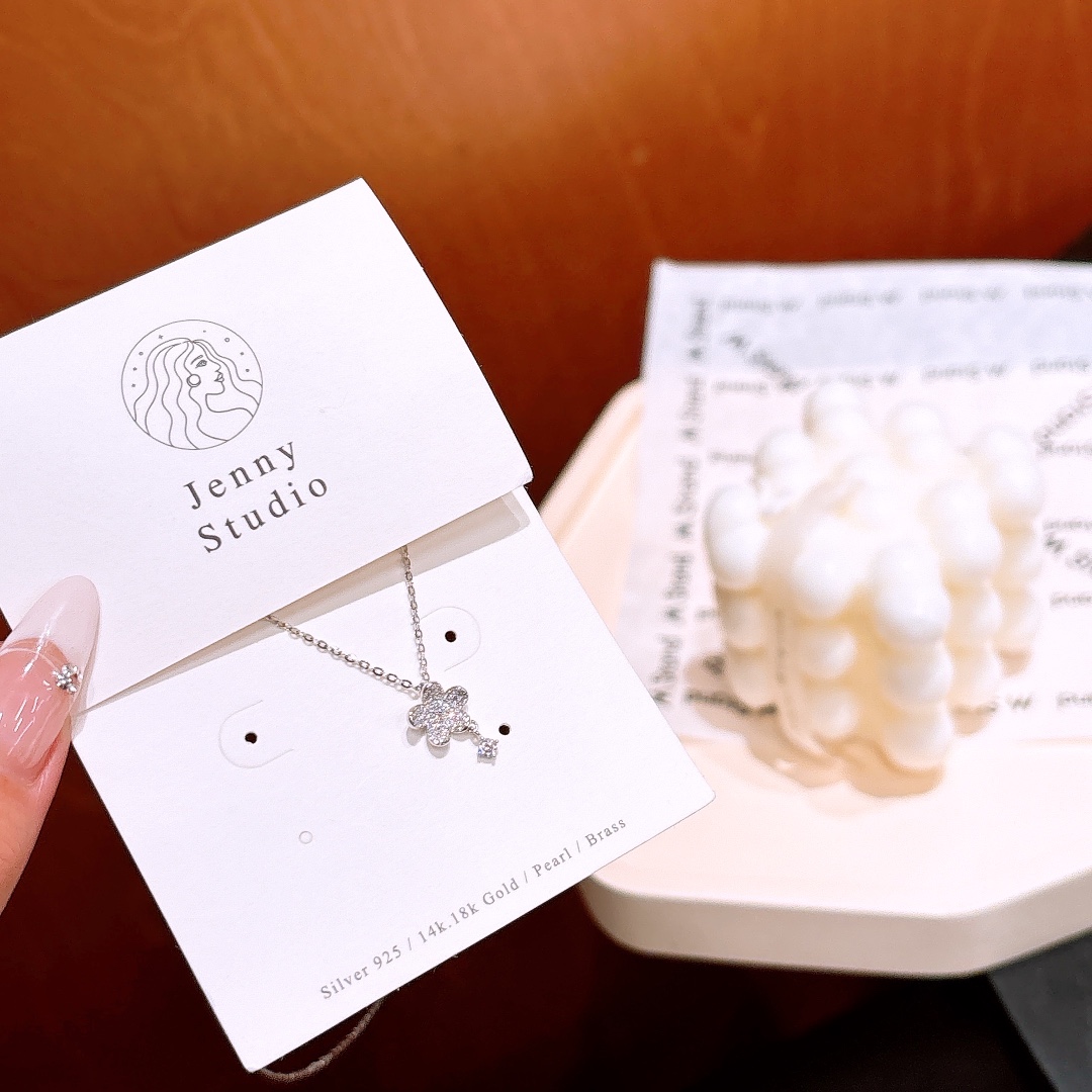 Low Allergy Silver Necklace Delicate Bestie Gift Silver