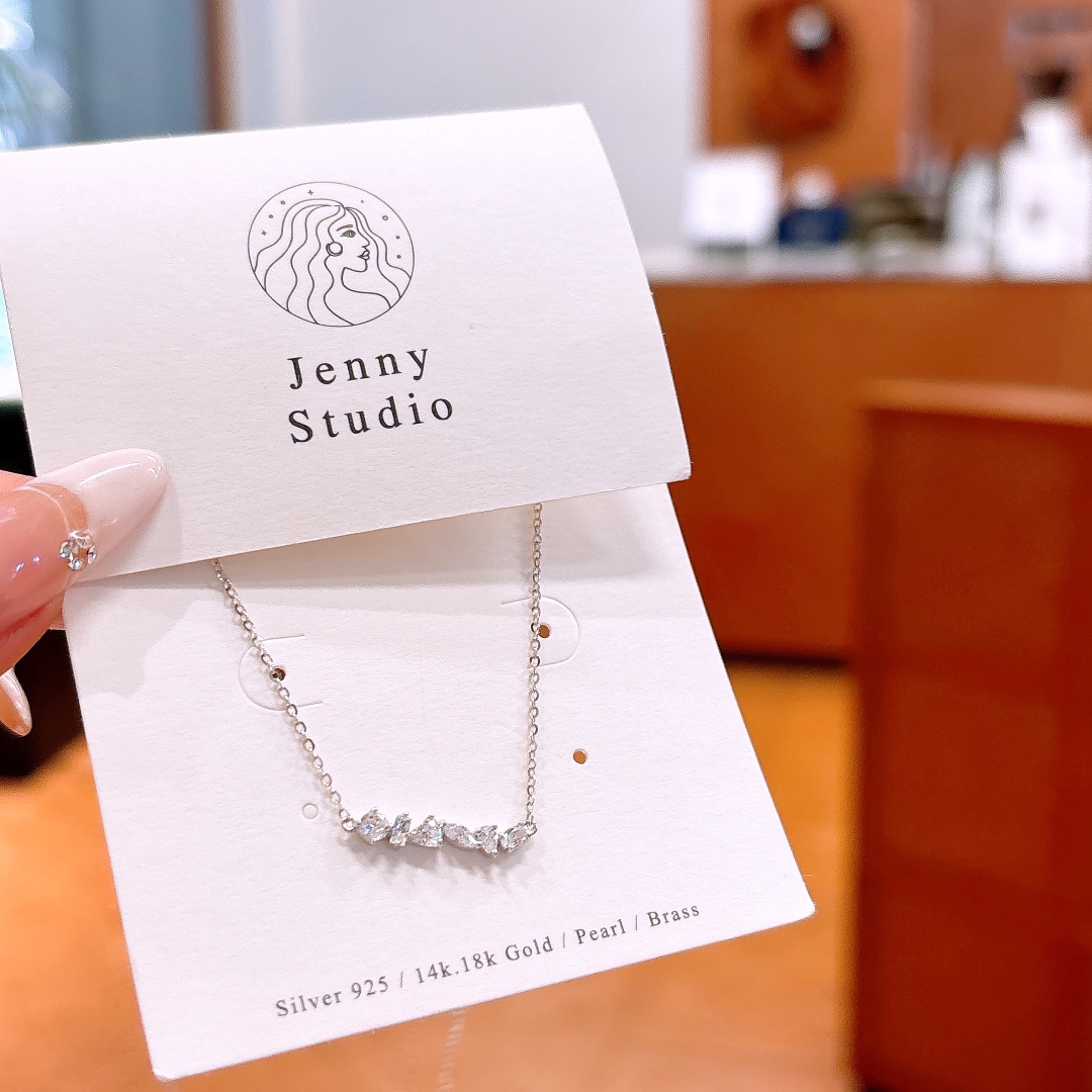 High Polish Silver Necklace Korean Style Birthday Gold