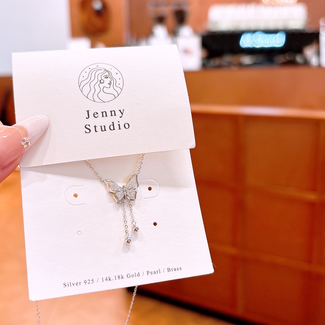 925 Silver Necklace Chic Mother's Birthday Silver