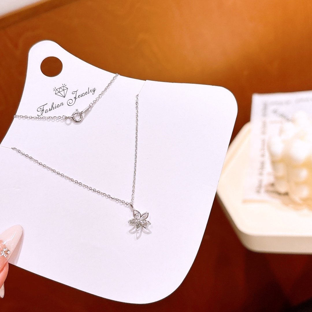 Solid Silver Necklace Romantic Proposal Silver