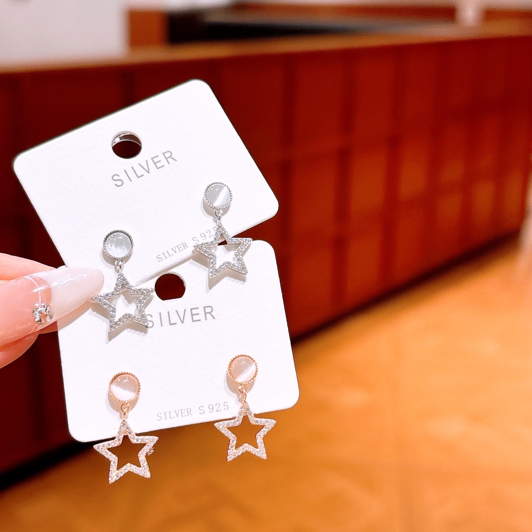 Fine Silver Earrings Cute Christmas Gold