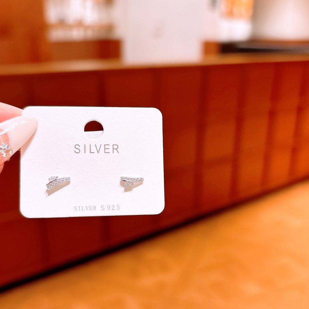 Hypoallergenic Silver Earrings Minimalist Workplace Silver