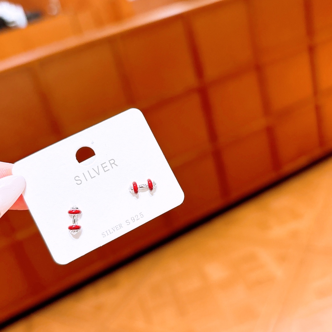 Fine Silver Earrings Cute Office Gold