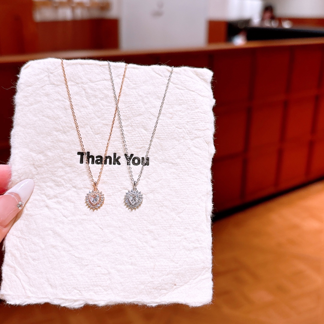 Nickel Free Silver Earrings & Necklace Set Romantic Mother's Birthday