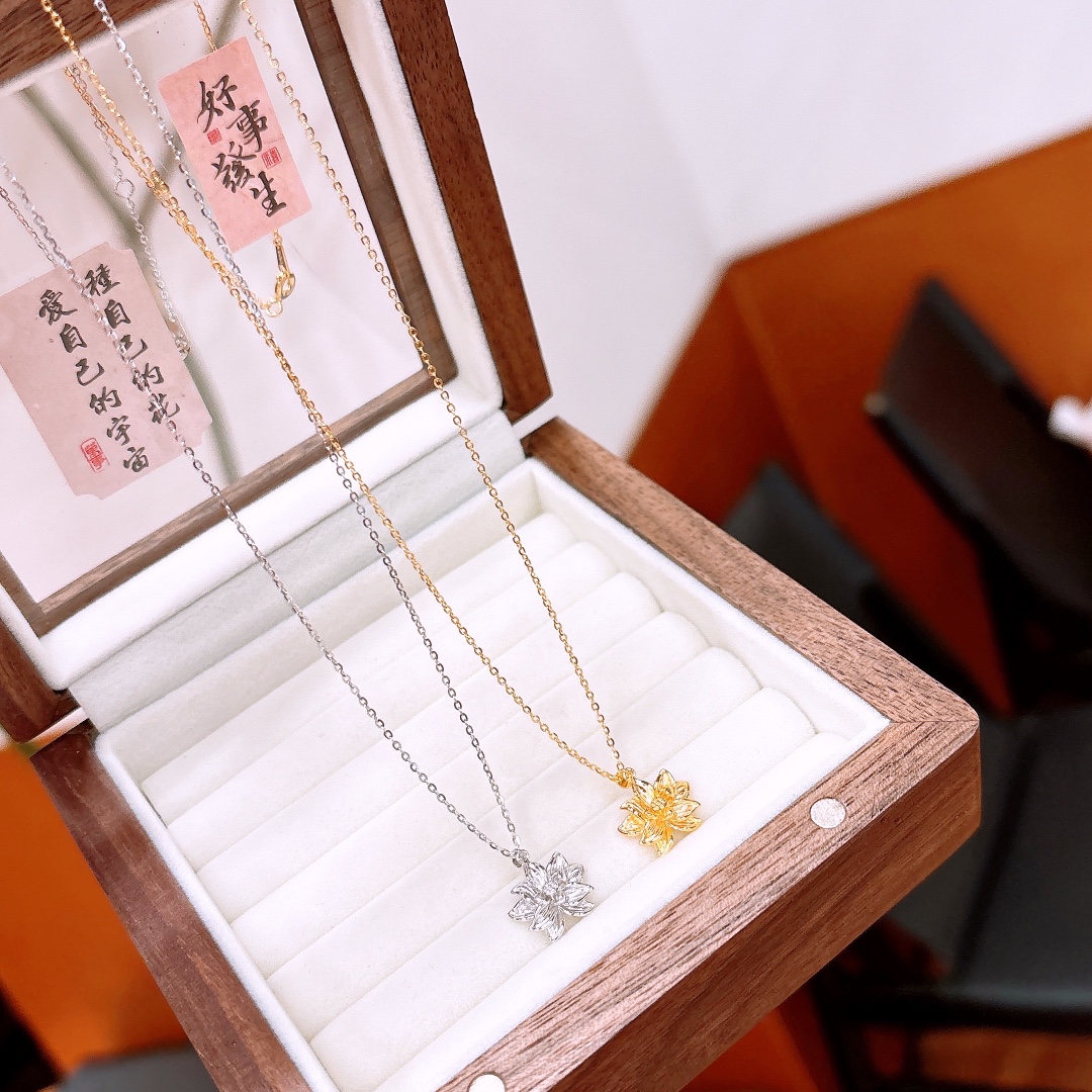 High Polish Silver Necklace Korean Style Confession Gold