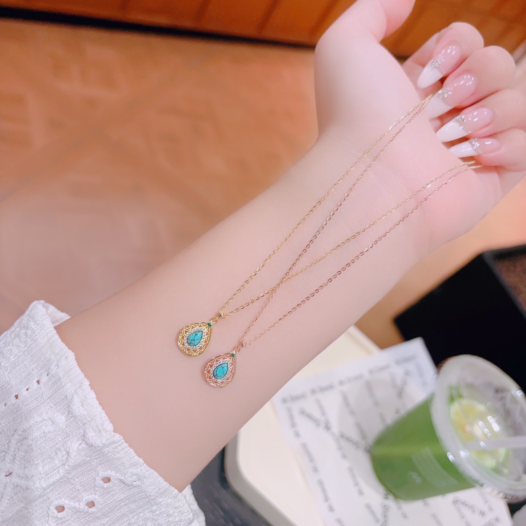 知性的S925スターリングシルバーネックレスゴールド 卒業