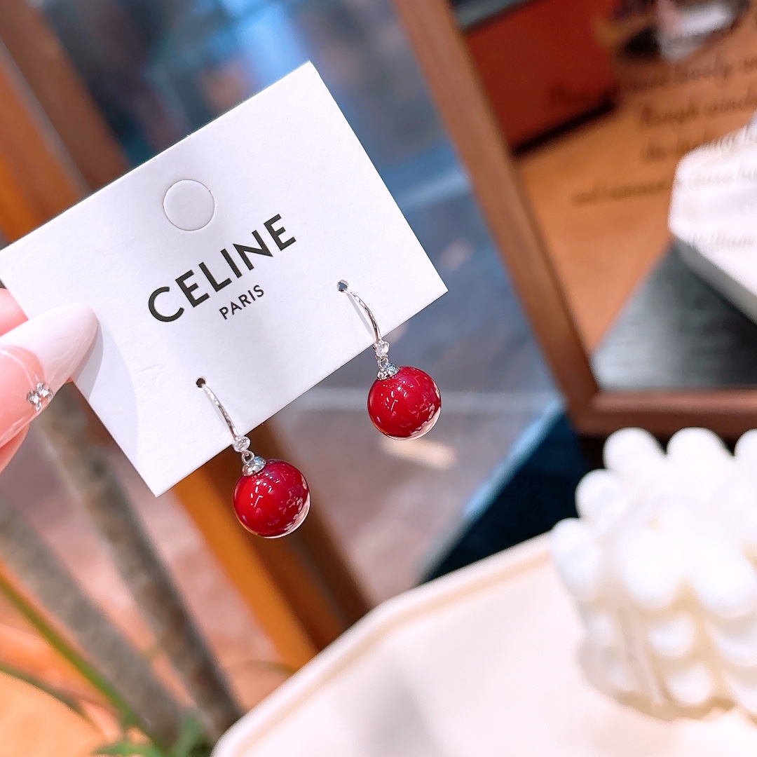 幻想的S925スターリングシルバードロップ＆スレッドイヤリングゴールド バレンタインデー