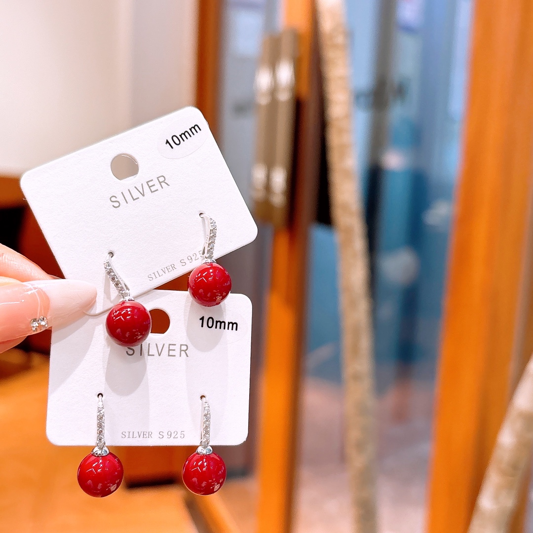 清純高品質シルバードロップ＆スレッドイヤリングシルバー 自分へのご褒美