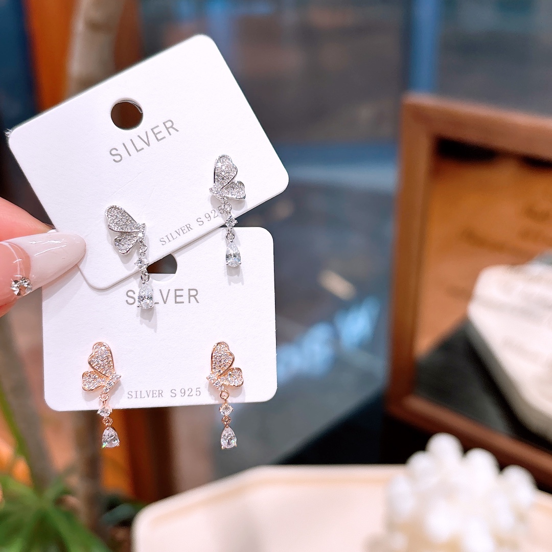 High Polish Silver Earrings Chic Proposal Silver