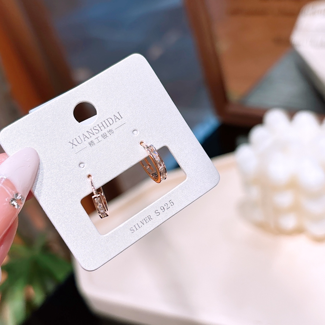 フレンチ高品質シルバーイヤーカフシルバー 母の誕生日