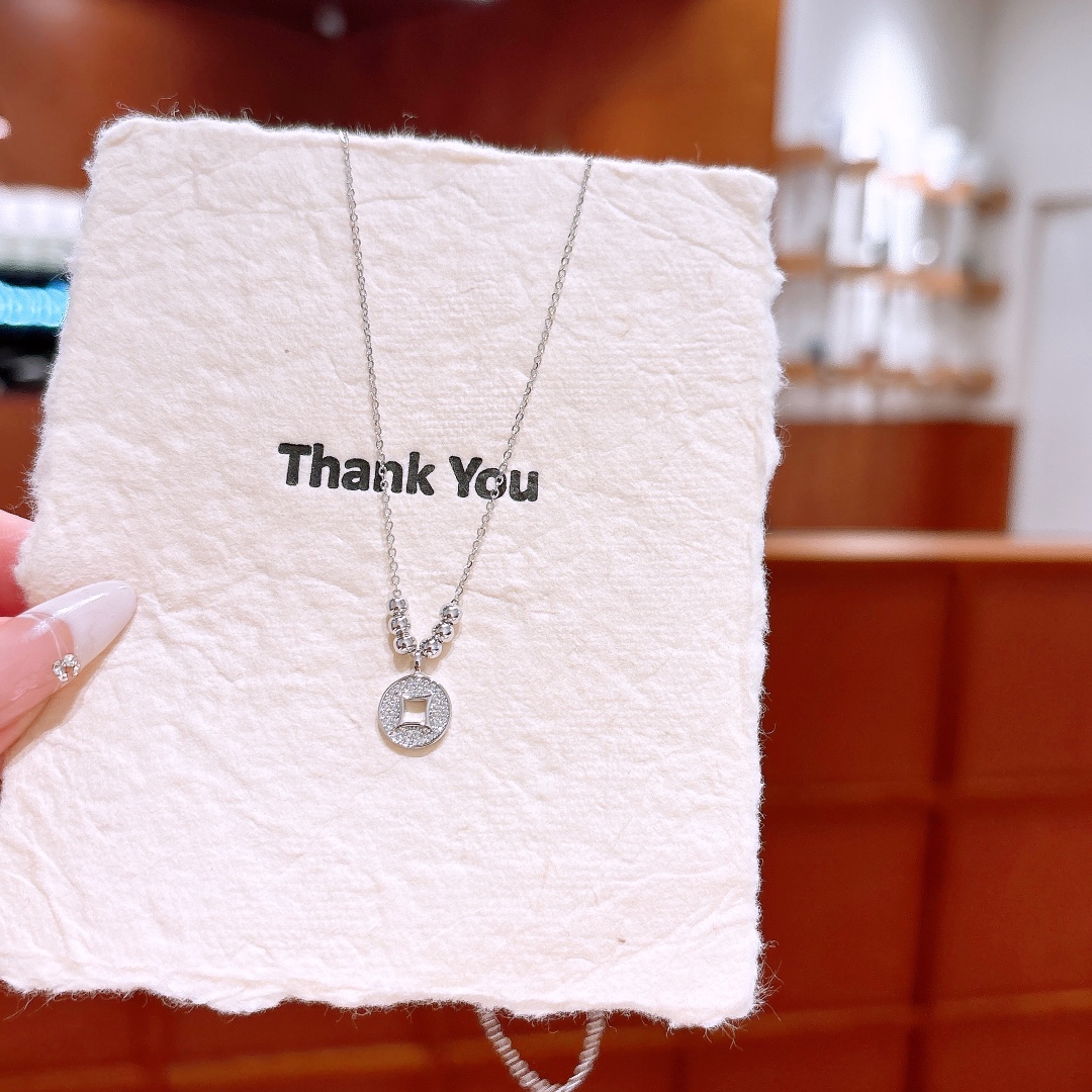 925 Silver Necklace Romantic Spring Festival Silver