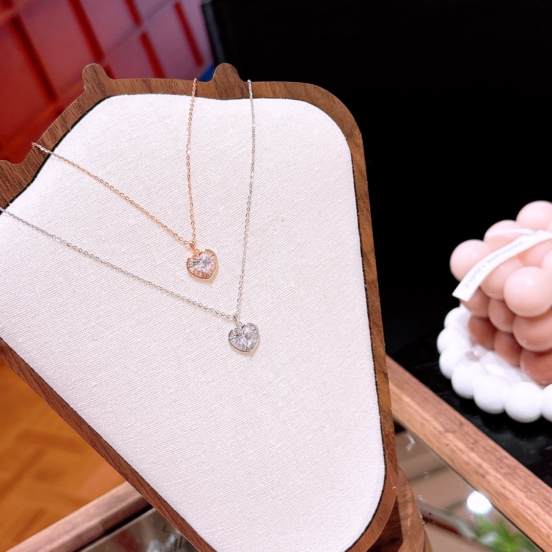 Nickel Free Silver Earrings & Necklace Set Delicate Office Gold