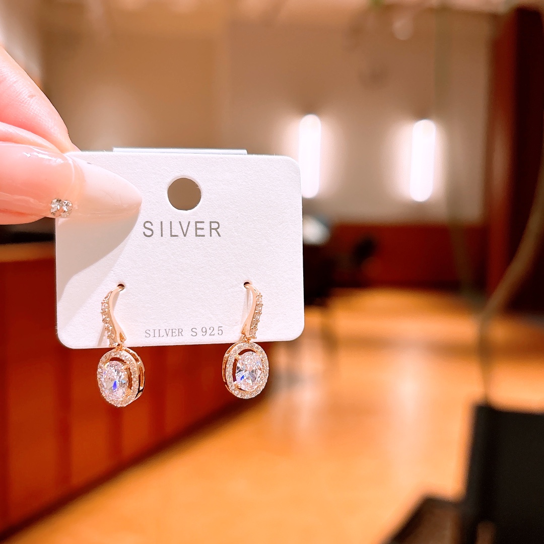 Solid Silver Drop & Thread Earrings Lively Annual Party Silver