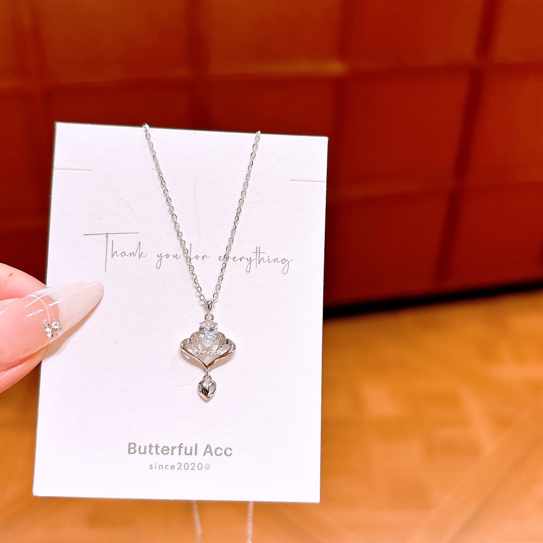 高級感ニッケル無添加銀ネックレスシルバー 告白