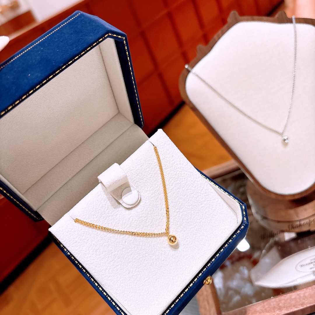 Fine Silver Necklace Cute Proposal Gold