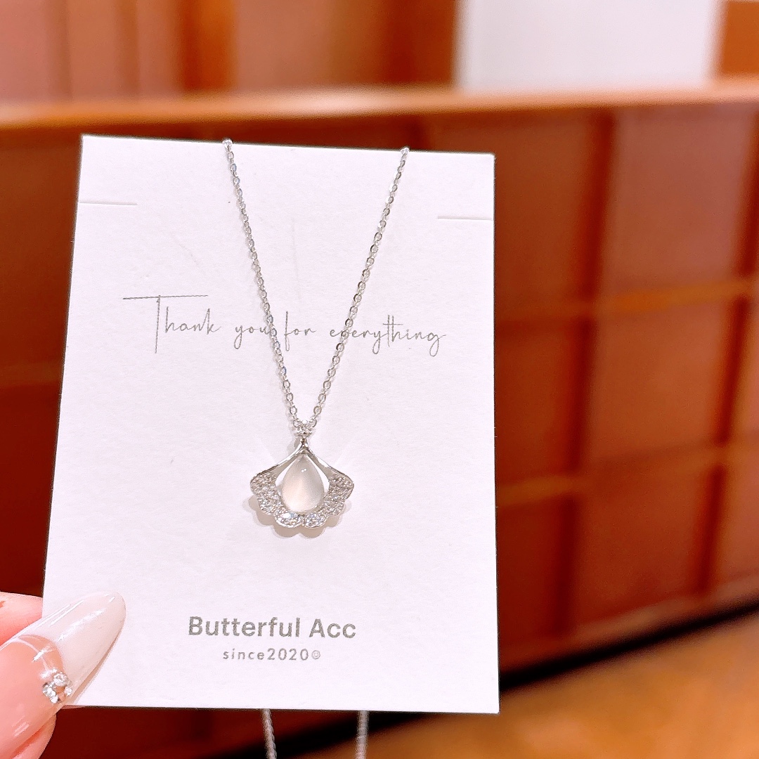 S925 Sterling Silver Earrings & Necklace Set Gentle Graduation Gold