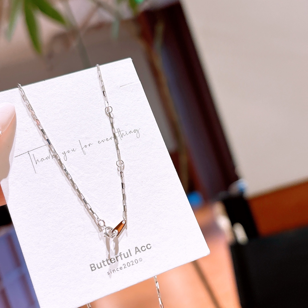 S925 Sterling Silver Necklace Pure Mother's Day Silver