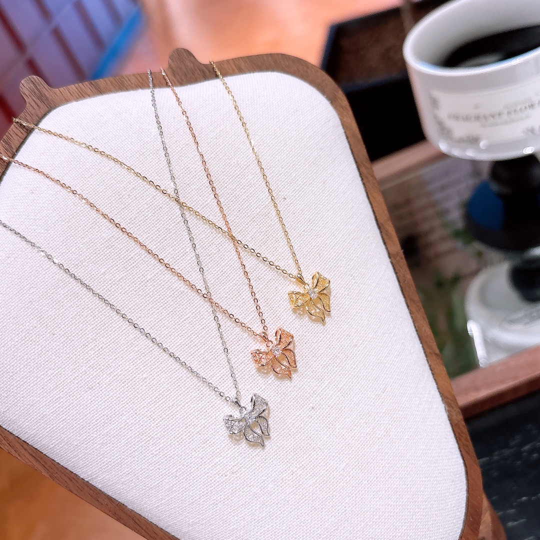 Nickel Free Silver Necklace Ins Style Annual Party Silver