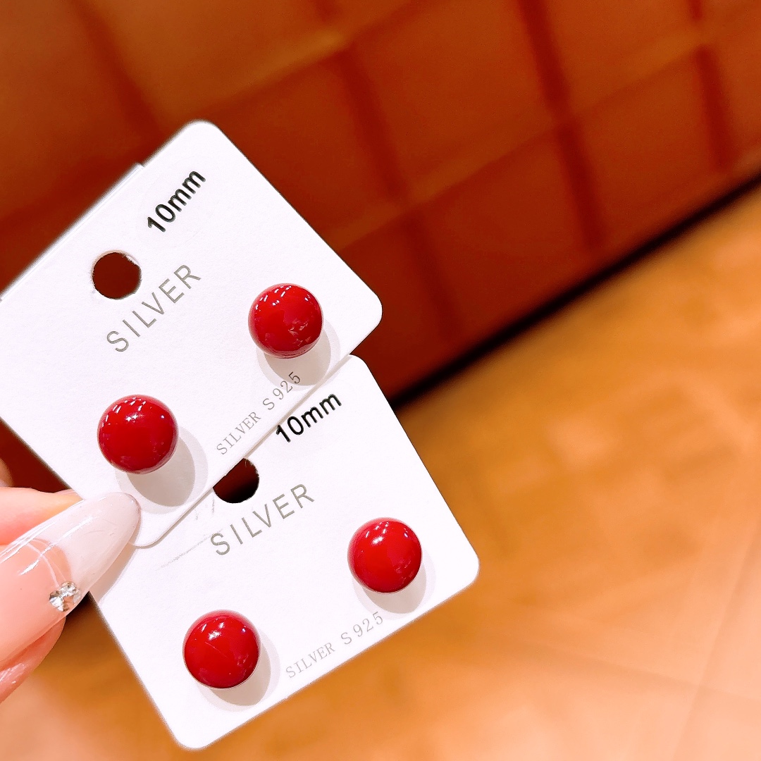 Solid Silver Earrings Fashion Housewarming Silver