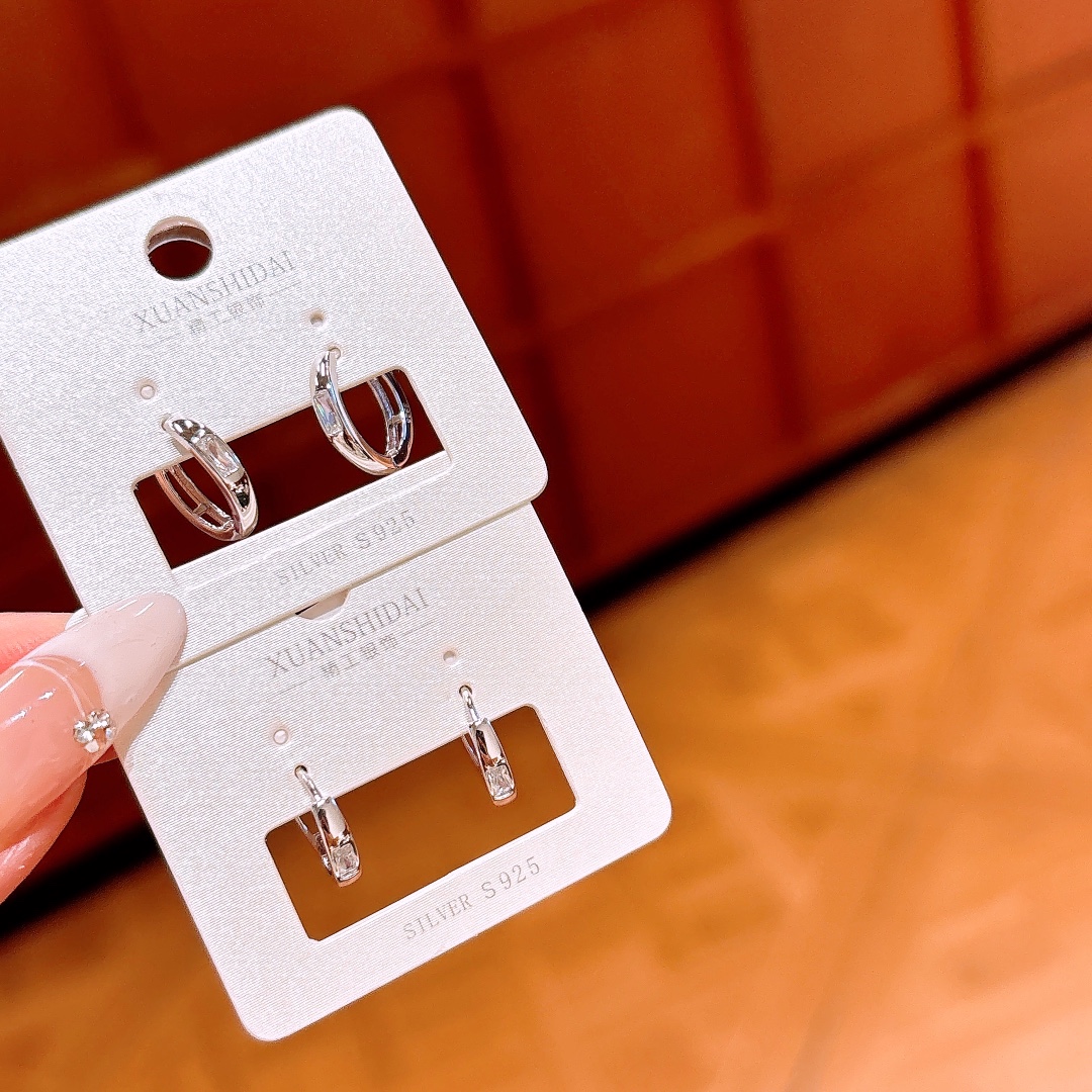 Hypoallergenic Silver Ear Cuffs Vintage Graduation Gold