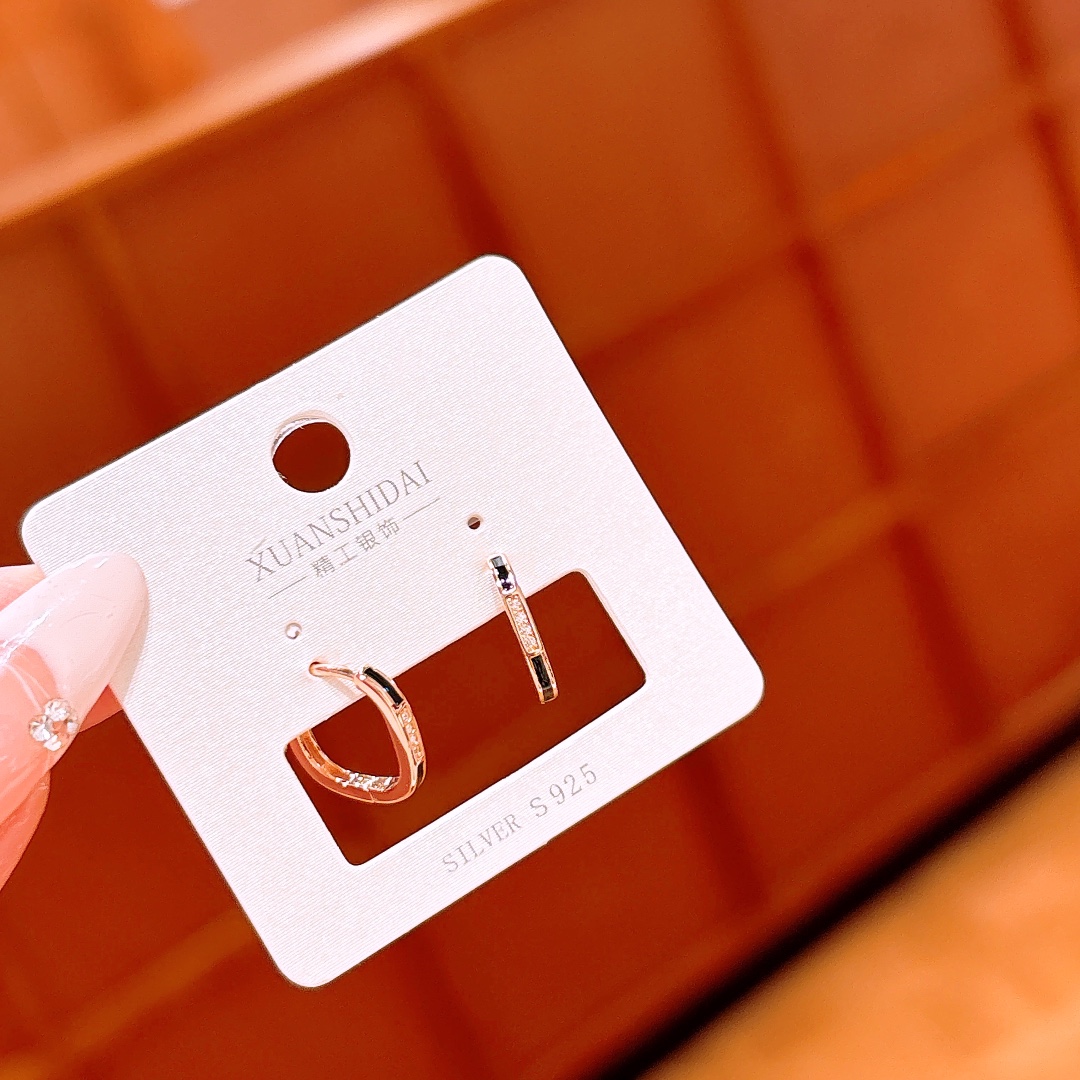 925 Silver Ear Cuffs Chic Office Silver