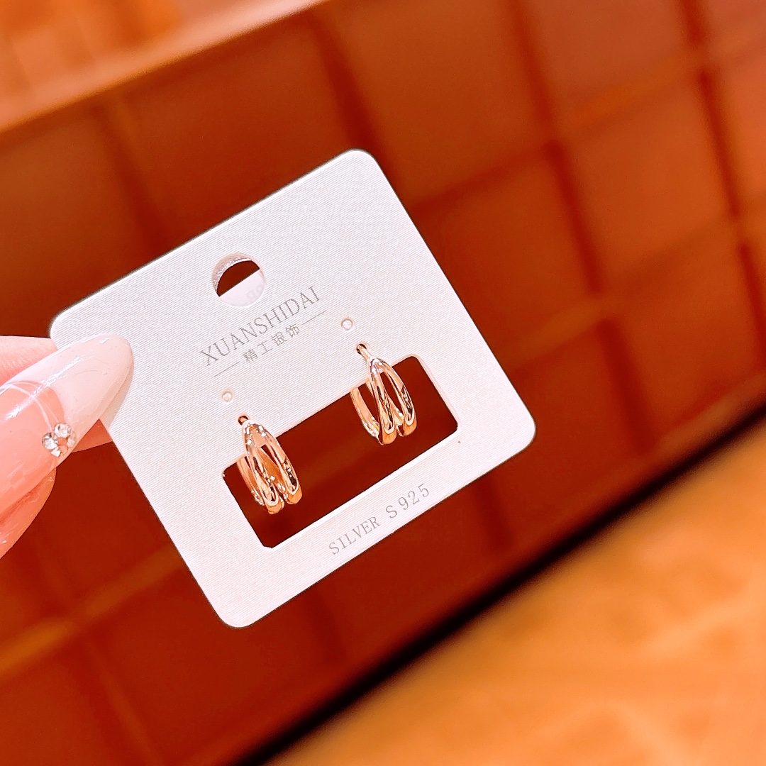 Nickel Free Silver Ear Cuffs Fresh Gift for Her Gold